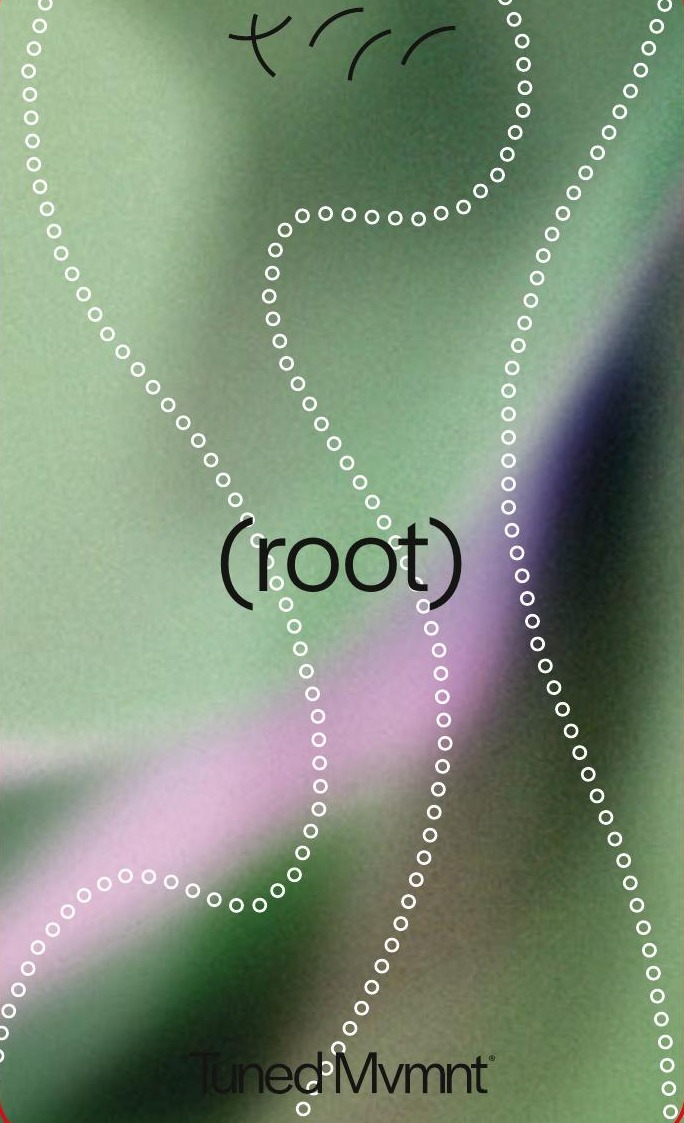 ROOT category card from the TUNED Postpartum Ritual Deck, shown from the front.